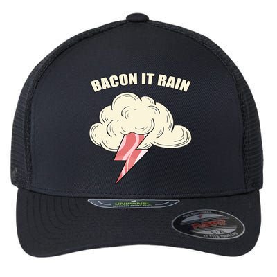 Bacon It Rain Flexfit Unipanel Trucker Cap