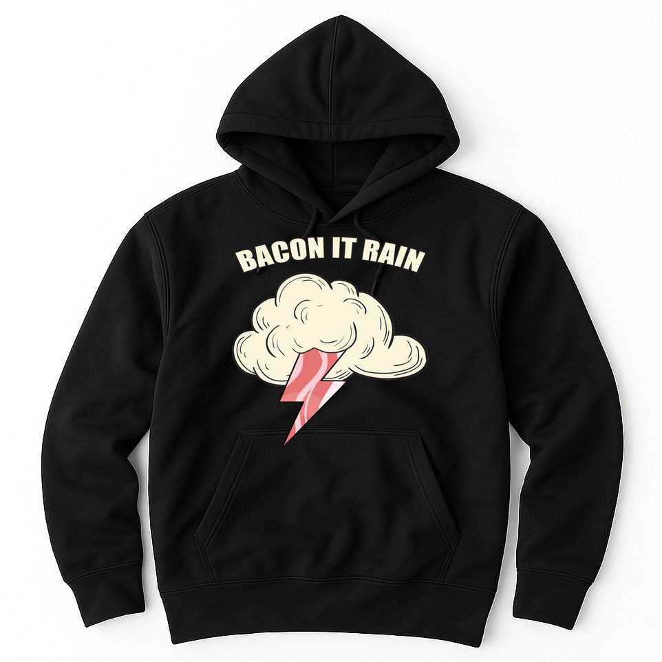 Bacon It Rain Hoodie