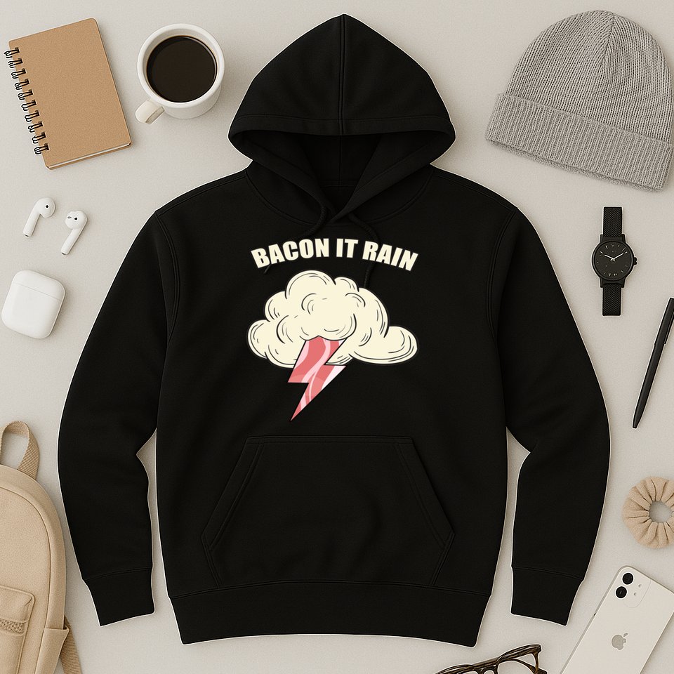 Bacon It Rain Hoodie