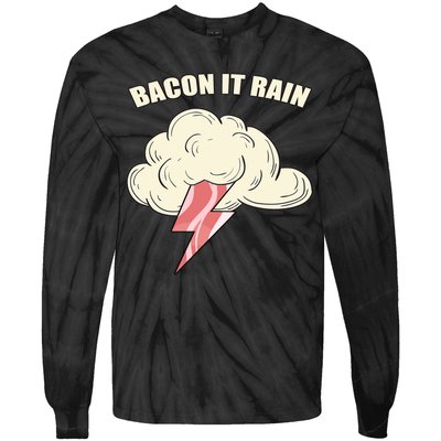 Bacon It Rain Tie-Dye Long Sleeve Shirt