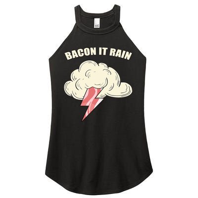 Bacon It Rain Women's Perfect Tri Rocker Tank