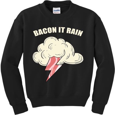 Bacon It Rain Kids Sweatshirt