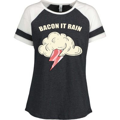 Bacon It Rain Enza Ladies Jersey Colorblock Tee