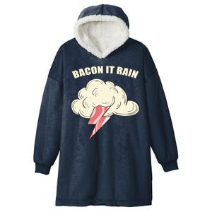 Bacon It Rain Hooded Wearable Blanket