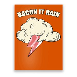 Bacon It Rain Poster