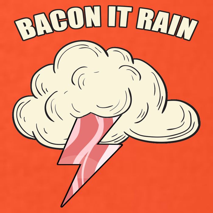 Bacon It Rain Poster