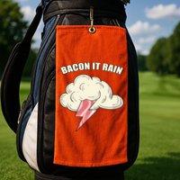 Bacon It Rain Golf Towel