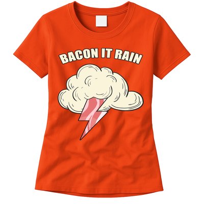 Bacon It Rain Womens T-Shirt