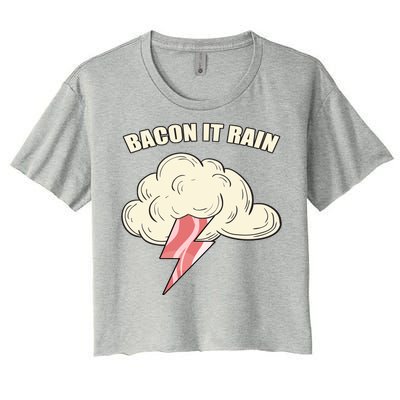 Bacon It Rain Women's Crop Top Tee