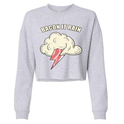 Bacon It Rain Cropped Pullover Crew