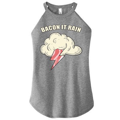 Bacon It Rain Women's Perfect Tri Rocker Tank