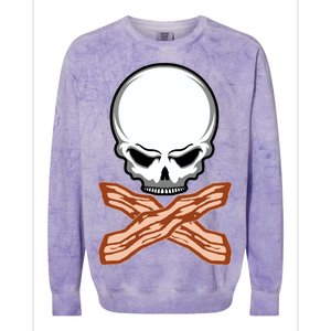 Bacon Skull Colorblast Crewneck Sweatshirt