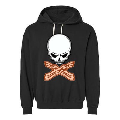 Bacon Skull Garment-Dyed Fleece Hoodie