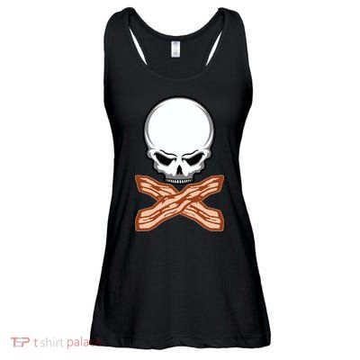 Bacon Skull Ladies Essential Flowy Tank