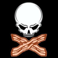 Bacon Skull 16 in Basic Backpack