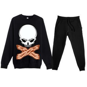 Bacon Skull Premium Crewneck Sweatsuit Set