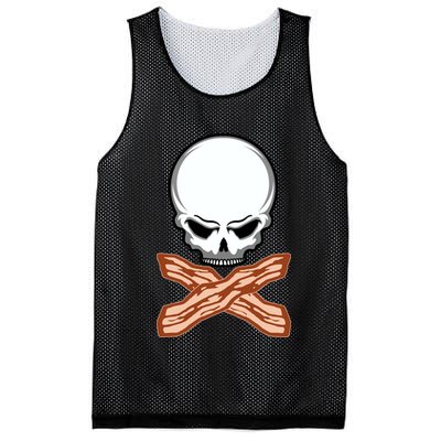 Bacon Skull Mesh Reversible Basketball Jersey Tank