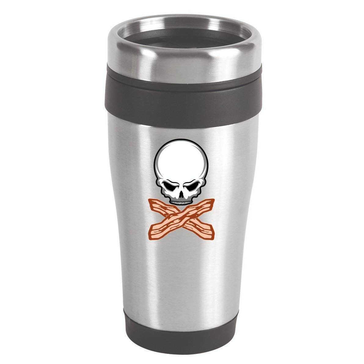 Bacon Skull 16oz Travel Tumbler