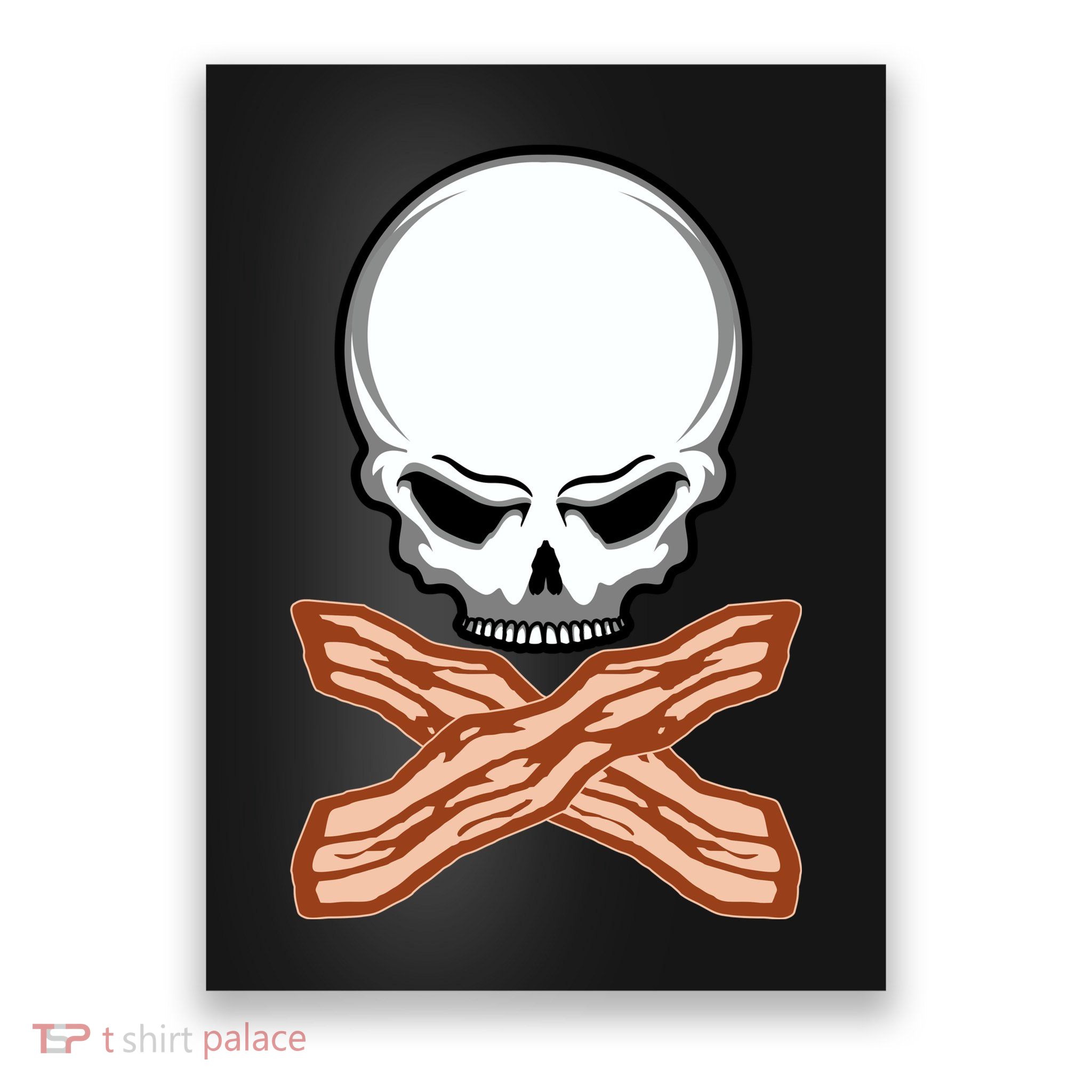 Bacon Skull Poster