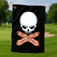 Bacon Skull Golf Towel