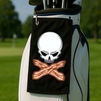 Bacon Skull Golf Towel
