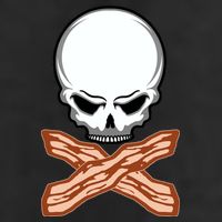 Bacon Skull Golf Towel