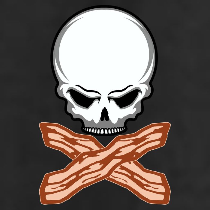 Bacon Skull Golf Towel