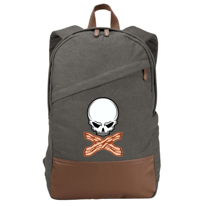 Bacon Skull Cotton Canvas Backpack