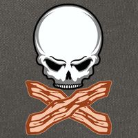Bacon Skull Cotton Canvas Backpack