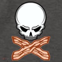 Bacon Skull Vector Backpack