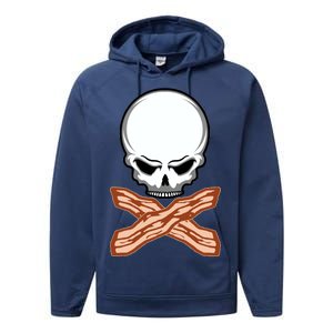 Bacon Skull Performance Fleece Hoodie