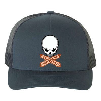 Bacon Skull Yupoong Adult 5-Panel Trucker Hat