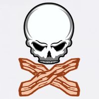 Bacon Skull Garment-Dyed Sweatshirt