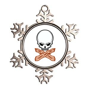 Bacon Skull Metallic Star Ornament