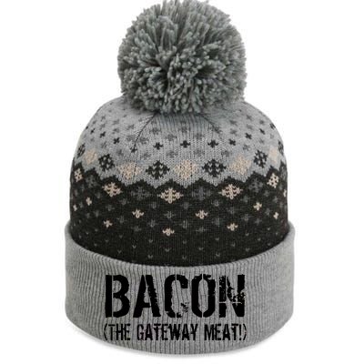 Bacon The Gateway Meat The Baniff Cuffed Pom Beanie