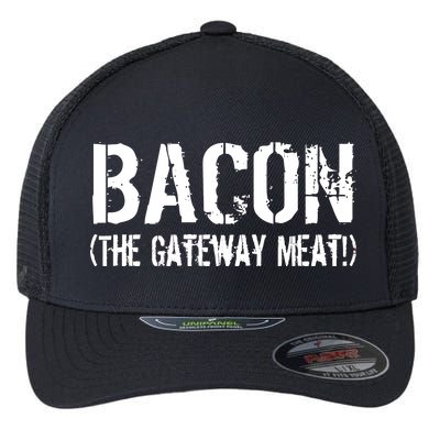 Bacon The Gateway Meat Flexfit Unipanel Trucker Cap