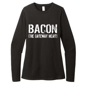 Bacon The Gateway Meat Womens CVC Long Sleeve Shirt