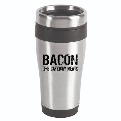 Bacon The Gateway Meat 16oz Travel Tumbler