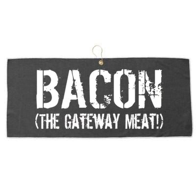 Bacon The Gateway Meat Large Microfiber Waffle Golf Towel