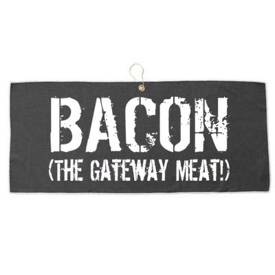 Bacon The Gateway Meat Large Microfiber Waffle Golf Towel