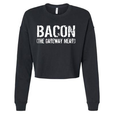Bacon The Gateway Meat Cropped Pullover Crew