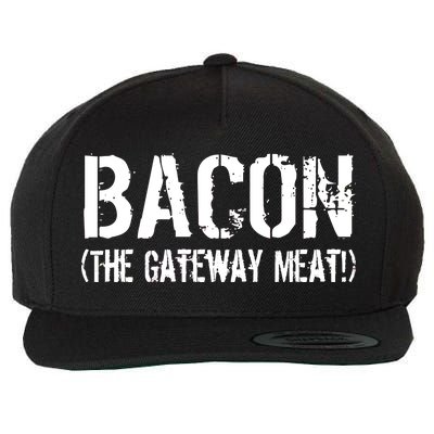 Bacon The Gateway Meat Wool Snapback Cap