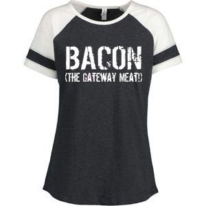 Bacon The Gateway Meat Enza Ladies Jersey Colorblock Tee