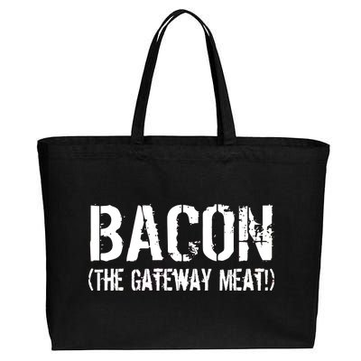 Bacon The Gateway Meat Cotton Canvas Jumbo Tote