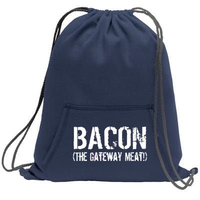 Bacon The Gateway Meat Sweatshirt Cinch Pack Bag