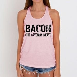 Bacon The Gateway Meat Women's Knotted Racerback Tank