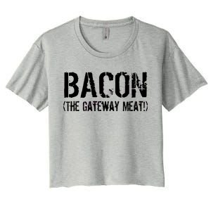 Bacon The Gateway Meat Women's Crop Top Tee