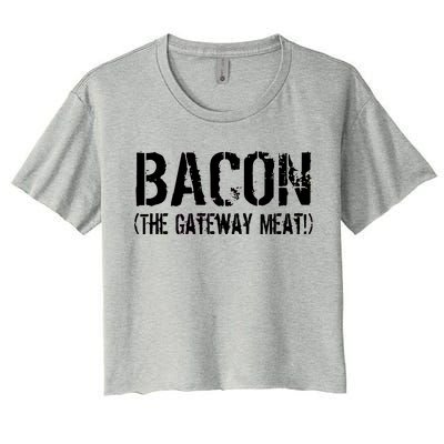 Bacon The Gateway Meat Women's Crop Top Tee