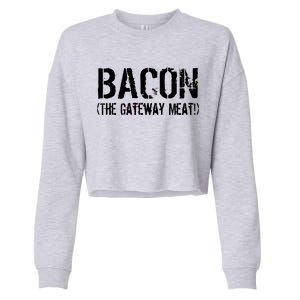 Bacon The Gateway Meat Cropped Pullover Crew