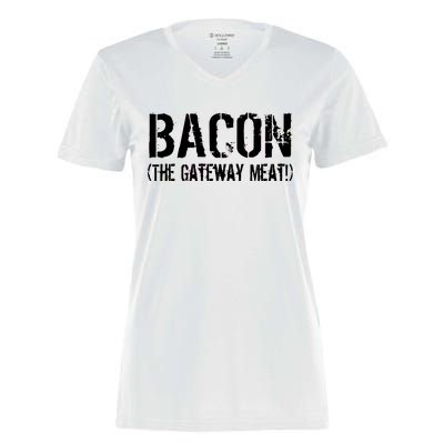 Bacon The Gateway Meat Women's Momentum V-Neck T-Shirt